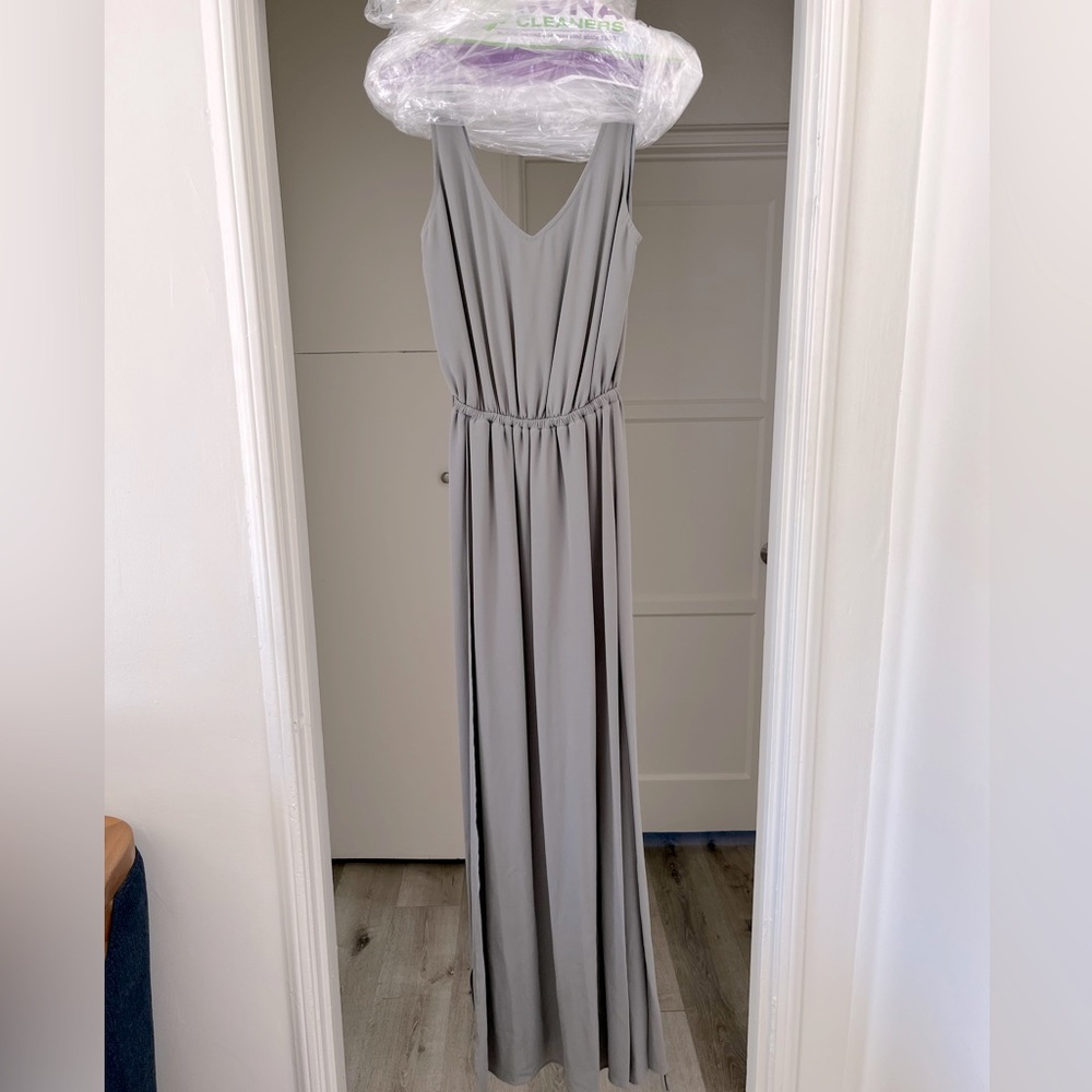 Show Me Your MuMu bridesmaids dress. Color gray/soft charcoal. Size small.